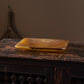 Vintage mustard coloured agate plate