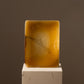 Vintage mustard coloured agate plate