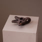 Terracotta oil lamp with three spouts