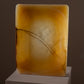 Vintage mustard coloured agate plate
