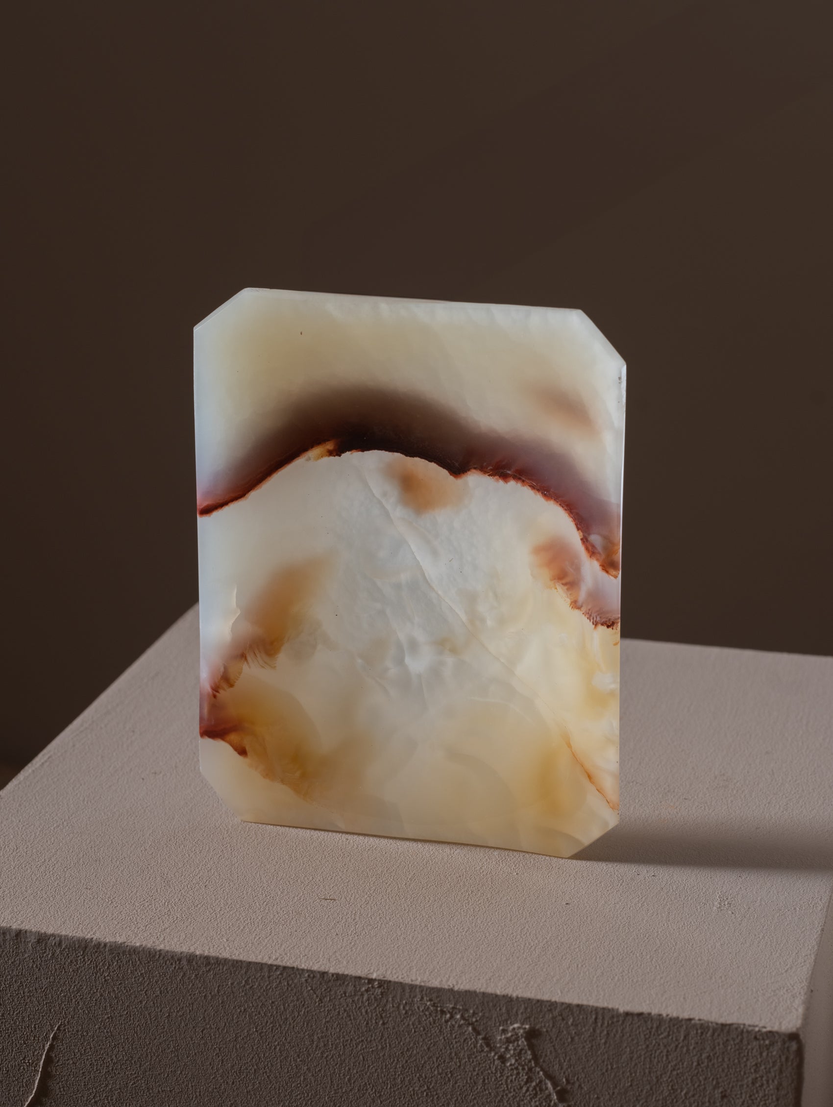 Small retangular agate plate