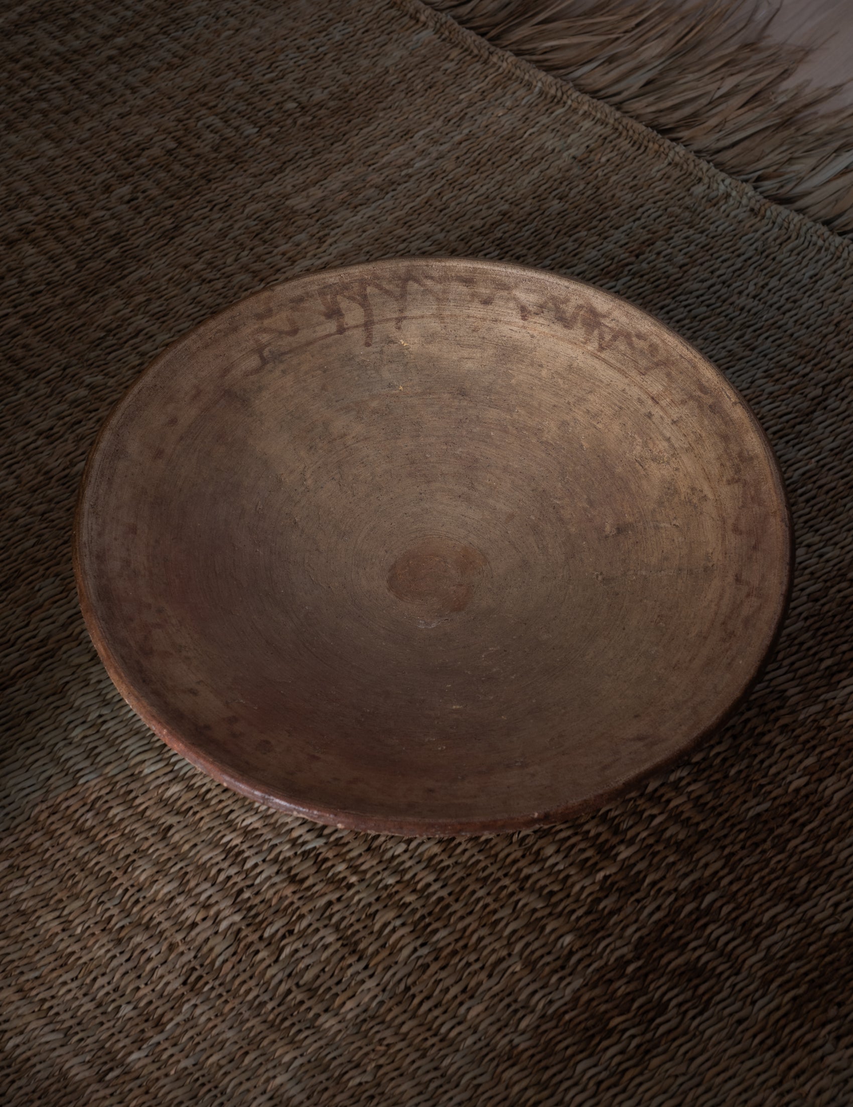 Large terracotta serving dish