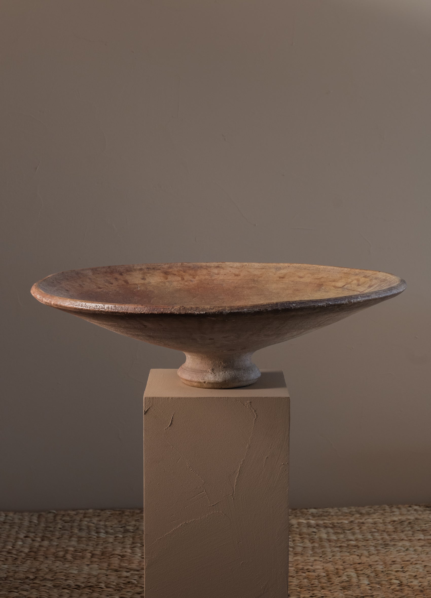 Large terracotta serving dish