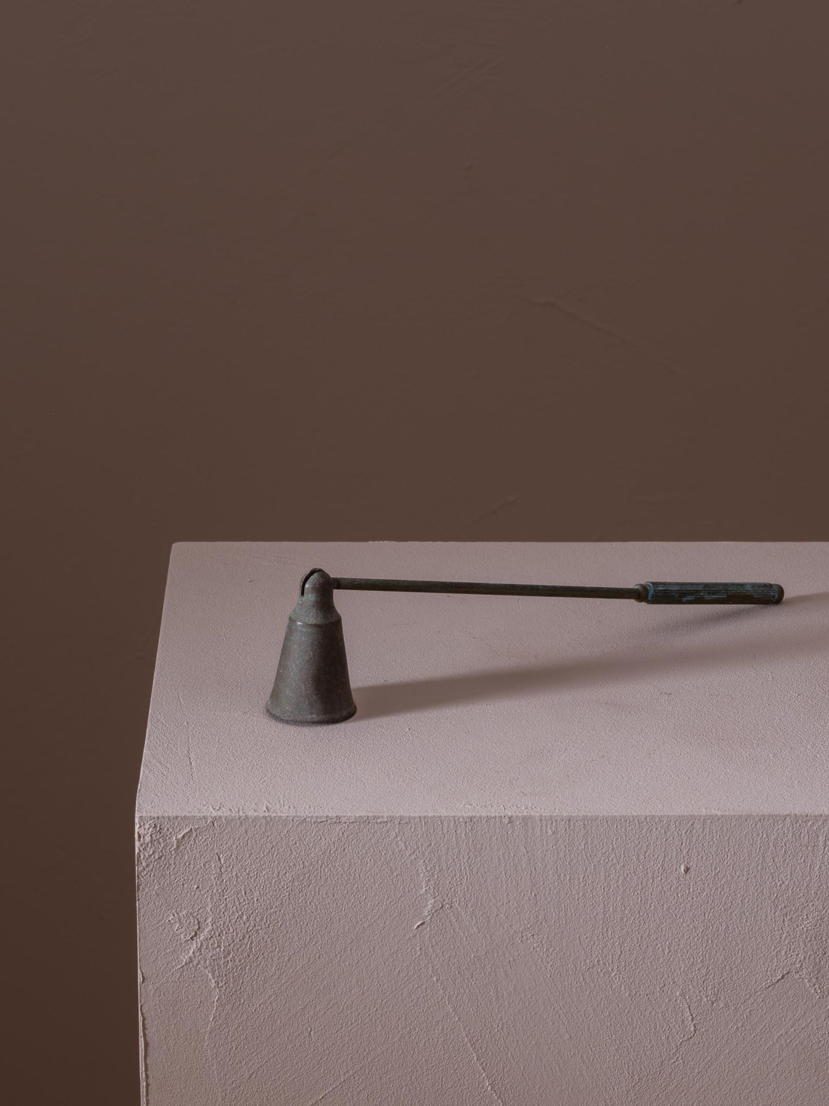 French brass candle snuffer